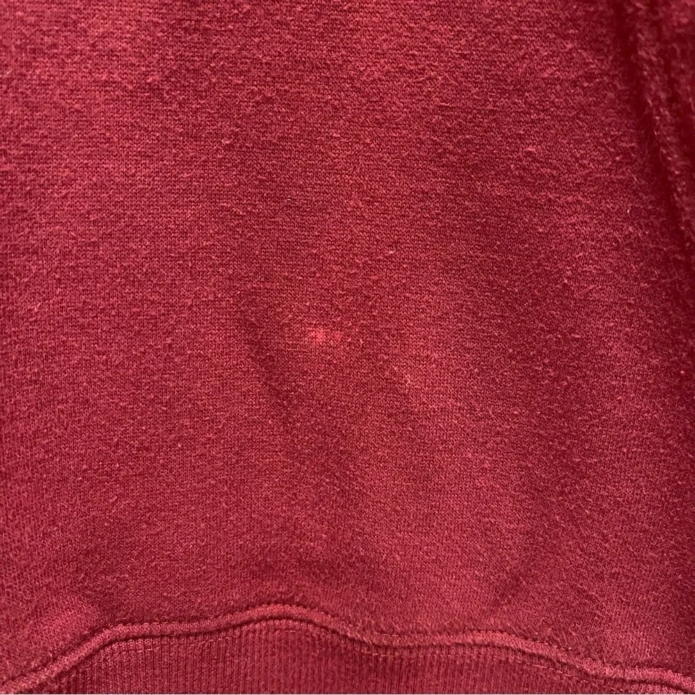 True Religion Men Hoodie Pullover Burgundy 2002 Logo Y2K Style Streetwear Large